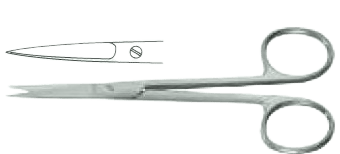 Ножиці Іріс, прямі, гострокінцеві, 105 мм Surgimax 04-688-10